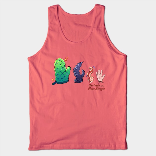 On The One Hand Tank Top by GarbageOfTheFiveRings